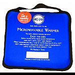 Soft and squishy when warm, just microwave it and slip into your pet s bed. The pet warmer is non toxic and safe and stays warm for up to 12 hours inside a pet s bed. Hand wash with soap and water.