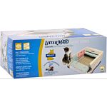 The LitterMaid Classic Self Cleaning Litter Box automatically rakes waste into a sealable container 10 minutes after it has been used by your cat. It has a sensor-activated ionic air cleaner that is activated after your cat is done.