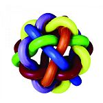 Nobbly Wobbly Rubber Ball for Dogs - This colorful interwoven rubber ball is a big hit with all the dogs that are lucky enough to have one. Available in large or medium or with a bell inside.