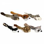 Nu stuffing plush dog toy Squeaking rubber ball head and tail