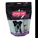 Heart shaped baked biscuits made from 100 percent new zealand venison. All natural, grain free and gluten free. No artifical colors, flavors or preservatives. Made in the usa.