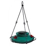 Beautiful, thick hand-blown glass base, lid, and flowers Glass easily lifts out of hanging bracket for easy filling and cleaning. Dishwasher safe. Exclusive, innovative gaskets on lid and flowers for tight leak-free fit Perching ring made of metal with a