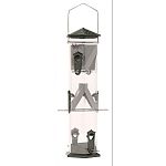 Simply twist ports, perches, and base to remove and clean Even seed baffles allow for constant seed and birds at all levels 50% wide tube enables easier filling with less spilling Stay-clear, crack resistant weather shield Rust-free hardware Water-based p