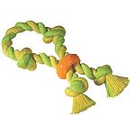 The durable Mini Dental Rope Chew is perfectly sized to enhance dental health of small breed dogs. Brightly colored and full of varied texture, this toy not only aids in the oral health of your dog or puppy, but is fun too!