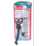 Perfect for your cat to bat, chase and carry! 100% recycled felt covering is soft yet durable, for hours of fun! Filled with catnip for added interest. Knotted tail perfect to carry and chew.