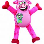 Dog toy is soft, lightweight, squeaks and entertains Canvas and plush combo for soft play appeal Soft enough for indoor toss and fetch play Helps provide safe, appropriate activities while exercising in the indoor environment Creates interactions that h