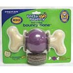 Design of the durable nylon bone and and rubber ball provide dogs with an extended chewing experience. The gnawhide lasts longer than giving treats alone and dogs are stimulated to chew the toy well after treats are gone. Toys unscrew to load treats and c