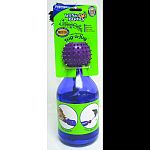 Provides a multi-sensory appeal to keep your dog engaged and motivated to play. The unique design allows dogs to see, smell and hear the treats as they roll around in the jug. Not only dispenses treats but can also be used for obedience training and feedi