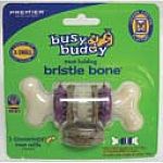 Durable nylon bristle and rubber nubs provide a unique chewing experience. Irresistable, replacable gnawhide treat rings ensure long-lasting enjoyment and are easy to replace. Makes it impossible for dogs to gorge on treats. Toys unscrew to load treats an