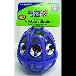 This activity ball mentally and physically stimulates dogs by appealing to their natural prey and stalking drives. Customizable dual treat meters randomly dispense kibble and treats as the ball tumbles around. Also features rubber bumpers to minimize nois