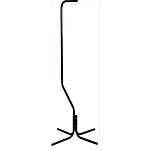 Heavy duty tubular steel cage stand with four leg support system for added support. This stand holds cages up to 24in wide and 40in long. Easy to assemble. Available in white or black epoxy coated paint.