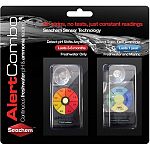 Ammonia alert continuously monitors and detects free ammonia in marine or freshwater aquaria. Ph alert is a unique color device designed to be placed in the aquarium or filter and monitor ph continously.