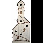 Large beautiful stucture Heavy construction, made with weathered wood Made in the usa by skilled craftsman