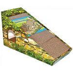 Cardboard is economical and irresistible to cats Fulfills a cat's instinctive need to scratch Scratch-N-Bridge is perfect for lounging and playing.