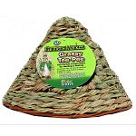 The perfect private place for nesting and resting. Handwoven of natural grasses. Healthy, high-fiber foraging. Safe to Chew.