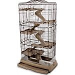 Luxury living home with levels perfect Full width tray reduces messes Clear view side guards keep mess inside Extra large doors for easy access Safe and secure shelf knobs are easy to assemble Twisting sure-grip ramps encourage healthy play