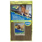 Cosmic catnip scratchers provide cats with a scratching surface they can t resist. Scratchers are reversible for double the scatching life. Cats appreciate the tight nooks and crannies in the corrugated cardboard that helps them groom their claws.