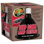 The Deep Dome Lamp Fixture features an extra long reflector dome that extends beyond the face of the lamp, preventing the lamp from sticking out. It is perfect for use with Zoo Med's PowerSun UV lamps and ReptiSun UVB