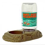 Deluxe reptile water dish with 22 oz capacity.  This water reservoir ensures that your pets have a continuous supply of fresh water. The cricket guard prevents food items from fouling the water. 7