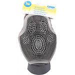 Features different textures for quick & easy grooming! Mesh outside allows water to flow through & encourages quickdrying The rubber side can be used either wet or dry & has tiny brush-like fingers that can groom, scrub & massage The fabric side works lik