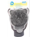 Features different textures for quick & easy grooming! Mesh outside allows water to flow through & encourages quickdrying The rubber side can be used either wet or dry & has tiny brush-like fingers that can groom, scrub & massage The fabric side works lik