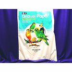 Great for catching and absorbing waste and water from your pet bird, this gravel paper by 8 in 1 makes clean up a convenient and easy. Available in different sizes to fit your bird cage. Contains gravel to help keep claws trim.