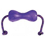 Made of durable, non-toxic thermo plastic rubber. Protected recessed squeaker. Shape causes fun, erratic bounce.