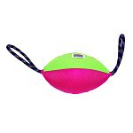 Tug, play and engage your dog. These unique toys have multiple squeakers that can be activated ways. Simply pull the ropes at either end of the toy or squeeze the toy at its center. Durable nylon material.