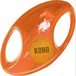 Jumbler tennis ball entices play Handles make pickup, shaking and interactive play easy Designed for light/moderate chewing Squeaks to keep dogs entertained