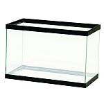 Standard size aquarium is made with care to assure that it can stand up to almost any application. Come in a wide range of sizes as well as black and oak trim styles. Large aquariums feature one-piece center-braced frames that eliminate glass bowing.
