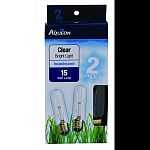 Ideal for desktop aquariums Clear 15 watt 120 volt Fits most incandescent aquarium fixtures e26 standard medium sockets