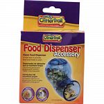Used to dispnese food and treats to small animals such as hamsters and gerbils Works with seed, treats, and most pellet food diets Outside location creates additional living space inside Easy to fill Universally connectable and fits all crittertrail modul