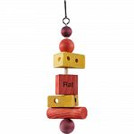 Ideal for rats and other small animals Kabob with colorful chews on a wood skewer topped with a clasp for easy attachment to a cage or habitat