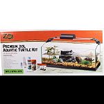 A sophisticated twist on a traditional turtle habitat These kits include an elegant chamfered front, open-topped aterrarium, premium heat and uvb lighting, and filtration unit Filtration unit doubles as a naturalistic basking and climbing surface Comes wi