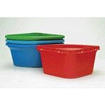 This heavy wall large capacity corner container is what by all standards can be called a real smart choice. Multi-practical, it can be used as a corner feeder for horses, wash-up on construction sites and as a planter for flowers.