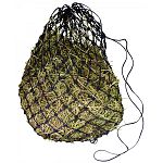 The perfect solution for feeding horses hay bales of all sizes. Completely encloses the bale so that the horses must pull the hay through the holes in the netting to eat. Waste is completely eliminated. Aggressive and anxious horses are calmed by having t