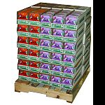 Contains 216 each of birds blend and berry blast suet and 144 each of orange burst and peanut crunch suet