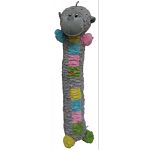 Pastel monkey stick dog toy. - almost 3 feet in length!  Fun filled monkey will be a hit in multiple dog households.