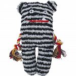 Includes 1 squeaker in the head and tug-rope arms sewn in place Made of soft, durable fabrics with sewn-in facial features