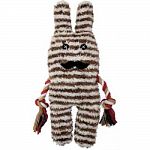 Includes 1 squeaker in the head and tug-rope arms sewn in place Made of soft, durable fabrics with sewn-in facial features