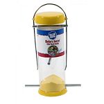 Polycarbonate tube is uv stabilized , and will not crack or yellow. Perches, base and cap are metal to deter squirrels from chewing. Stainless steel bail wire. Durable color finish.