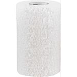 Powerflex is a cohesive flexible bandage manufactured for equine use.Tears clean by hand, will not constrict, does not stick to skin or hair and stays in place under the most adverseconditions. Providing 23 lbs of tensile strength.