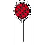 Install in ground to show areas to be avoided when plowing or to indicate where fireplugs are. Reflective material on tip for visibility in low light conditions. 