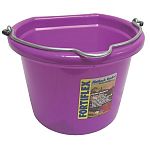 8 quart capacity flatback bucket.