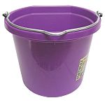 20 quart capacity flatback bucket.