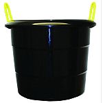 Excellent size and weight for household chores such as laundry, toy storage, emergency water storage and more Strong construction for farm and gardening use Aesthetically designed for a sleek and modern look Bottom grab handle for easy tilting Made in the