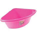 Can be used as a corner feeder for horses, wash-up on construction sites, and as a planter for flowers, vegetables and more. Easy to clean. Special offset front lip design helps keep feed inside. Fastens to corners with bolt or with double-end snaps (not