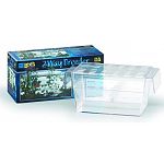 The V partition, which is included, is designed to help safely separate new fry from the mother. The Two-Way Guppy Breeder was engineered with wide-slotted side vents to promote water circulation that furnishes oxygen and fresh water to the fry.