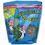 No waste, ready-to-feed wild bird food with a high energy suet base. Suet is blended with additional high oil content ingredients and formed into soft nuggets. This formulation is a favorite of suet, fruit, and insect eating birds. Resealable bag.