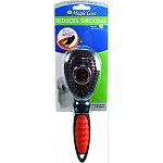 Helps reduce knots and tangles leaving a shiny, healthy coat Features an easy to use push button for quick removal of hair Brushing your dog stimulates the skin to promote healthy circulation and shine